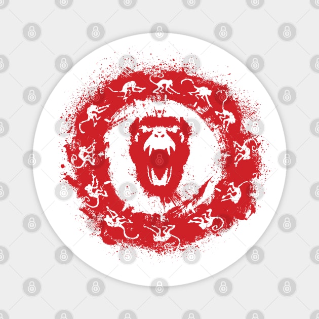 12 MONKEYS: Graffiti (red) Magnet by cabinboy100